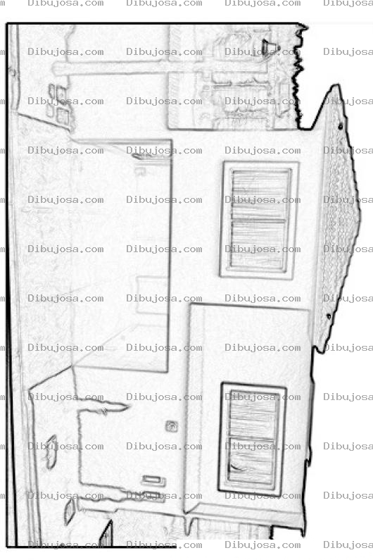 Dibujo para colorear Casa De Montevista Guatemala Para Colorear Y Pintar