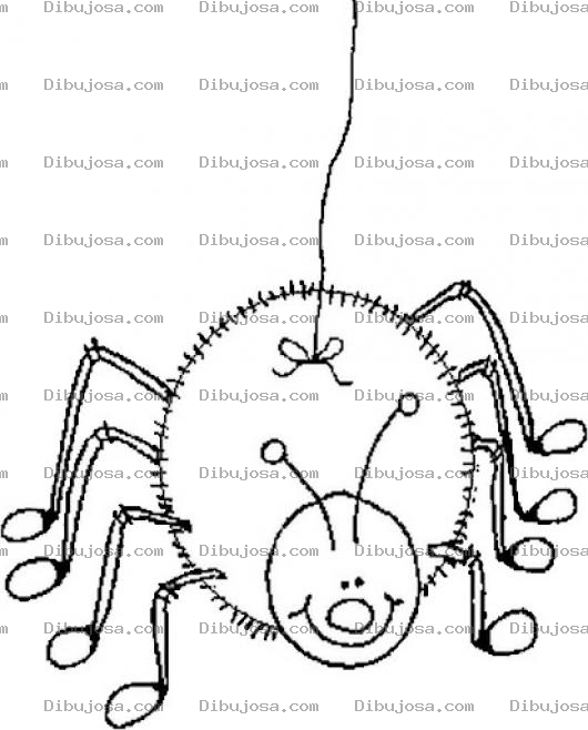 Dibujo para colorear Dibujo De Aranita Para Pintar Y Colorear