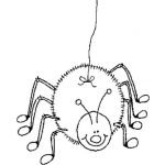 Dibujo para colorear Dibujo De Aranita Para Pintar Y Colorear
