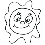 Dibujo para colorear Dibujo De Huevo Frito Para Pintar Y Colorear Huevo Estrellado