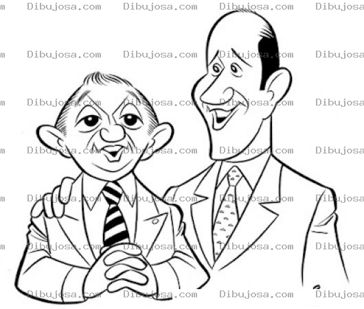 Dibujo para colorear Socios De Negocios Para Pintar Y Colorear