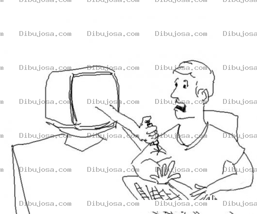 Dibujo para colorear Vacuna De Computadora Para Pintar Y Colorear