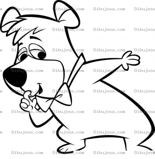 Dibujo para colorear Bubus El Amigo Del Oso Yogi Para Pintar Y Colorear