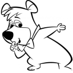 Dibujo para colorear Bubus El Amigo Del Oso Yogi Para Pintar Y Colorear