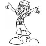 Dibujo para colorear El Chavo Del 8 En Dibujo Para Pintar Y Colorear Al Chavodel8