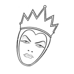 Dibujo para colorear Dibujo De Malefica Para Pintar Y Colorear