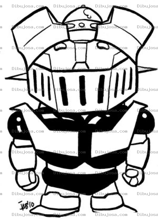 Dibujo para colorear El Hijo De Mazinger Para Pintar Y Colorear A Mazingersito