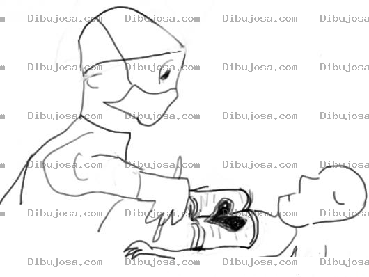 Dibujo para colorear Cirugia De Corazon Abierto Para Pintar Y Colorear