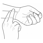 Dibujo para colorear Dibujo De Como Tomar El Pulso En La Mu eca Para Pintar Y Colorear