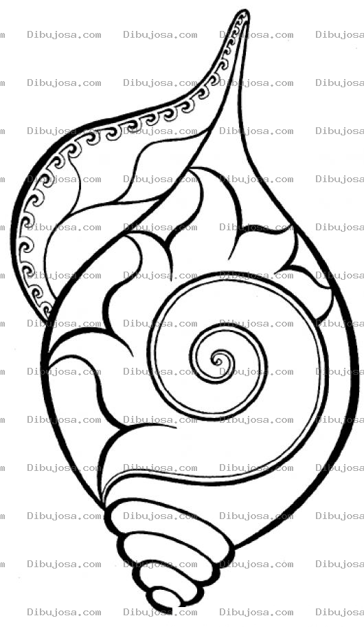 Dibujo para colorear Dibujo De Caracol Decorado Con Una Flor Para Pintar Y Colorear