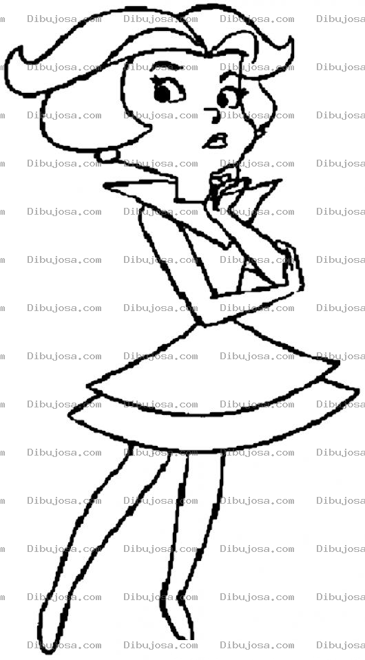 Dibujo para colorear Esposa De Sonico De Los Supersonicos Enojada Para Pintar Y Colorear