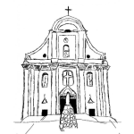 Dibujo para colorear Dibujo De Iglesia Catolica Para Pintar Y Colorear