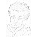 Dibujo para colorear Colorear Negrito Llorando Con Camisa Rota
