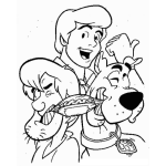 Dibujo para colorear Escubidu Chagi Y Sus Amigos Para Pintar Y Colorear
