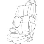Dibujo para colorear Silon De Bebe Para Pintar Y Colorear