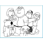 Dibujo para colorear Unhombredefamilia.com Dibujo De La Famila De Family Guy Para Pintar Y Colorear