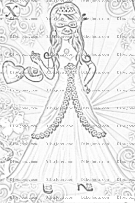 Dibujo para colorear Colorear A La Princesita Hanna