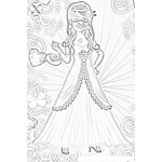 Dibujo para colorear Colorear A La Princesita Hanna