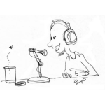 Dibujo para colorear Dibujo De Locutor En Cabina Para Pintar Y Colorear