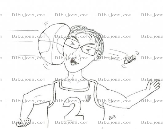 Dibujo para colorear Pelotaso De Basketball Para Pintar Y Colorear Pelotazo De Basquetbol