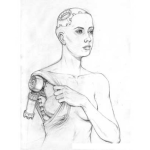 Dibujo para colorear Dibujo De La Mujer Bionica Para Pintar Y Colorear