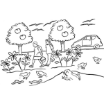 Dibujo para colorear Caminitodelaescuela.com Dibujo Del Caminito De La Escuela Para Pintar Y Colorear