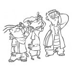 Dibujo para colorear 3vagos Dibujo De Tres Vagos Para Pintar Y Colorear A 3 Vagos