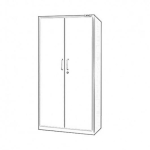Dibujo para colorear Dibujo D Eun Armario Para Pintar Y Colorear Un Ropero O Locker De 2 Puertas