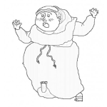 Dibujo para colorear Dibujo De Frayle Para Pintar Y Colorear Sacerdote