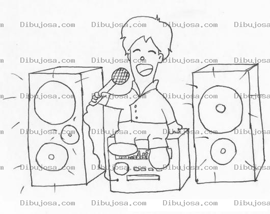 Dibujo para colorear Dibujo De Karaoke Para Pintar Y Colorear