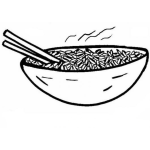 Dibujo para colorear Colorear Arroz chino