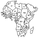 Dibujo para colorear Mapa De Africa Para Pintar Y Colorear