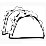 Dibujo para colorear Colorear tacos mexicanos