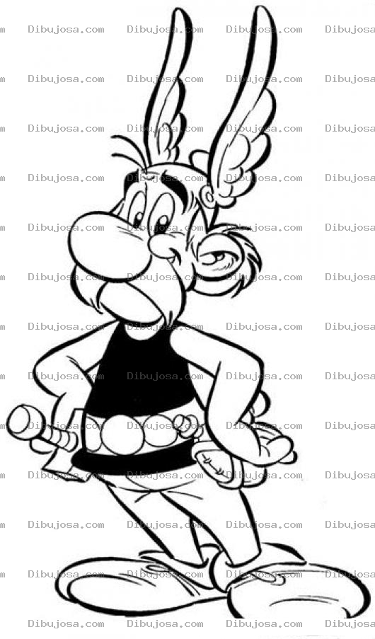 Dibujo para colorear Asterix.com Dibujo De Asterix Para Pintar Y Colorear