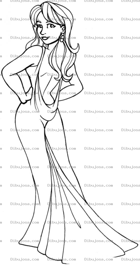 Dibujo para colorear Dibujo De La Novia De Ironman Para Pintar Y Colorear