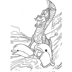 Dibujo para colorear Cebra De Madagascar Surfeando Para Pintar Y Colorear A La Zebra De Madagascar