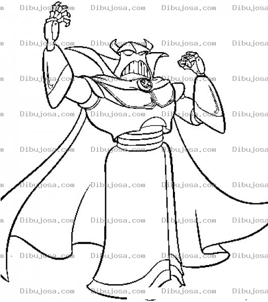 Dibujo para colorear Dibujo Del Malvado De Toy Story Para Pintar Y Colorear