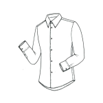 Dibujo para colorear Dibujo De Camisa De Hombre Para Pintar Y Colorear