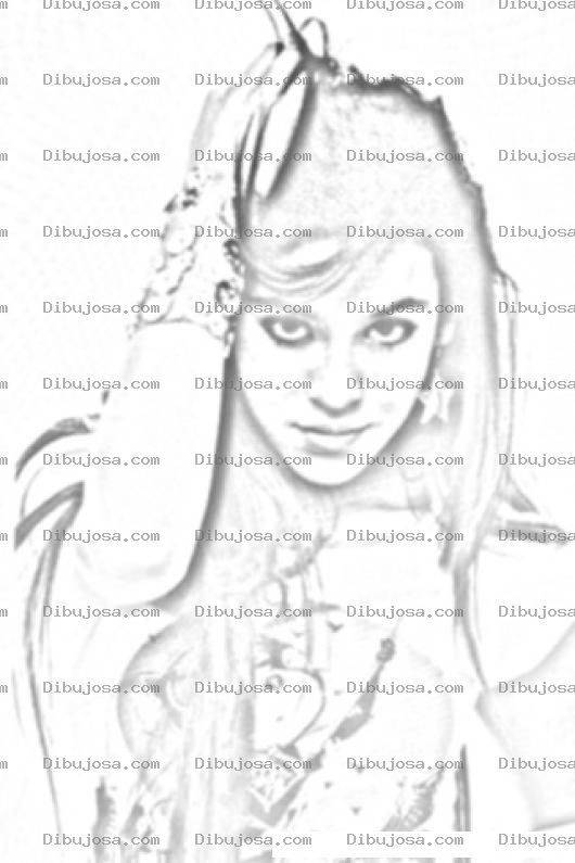Dibujo para colorear Dibujo Para Colorear A Danna Paola