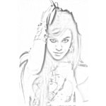 Dibujo para colorear Dibujo Para Colorear A Danna Paola