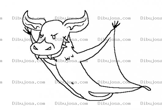 Dibujo para colorear Cerdo Murcielago Para Colorear