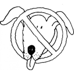 Dibujo para colorear Signo De No Se Permiten Perros Para Pintar Y Colorear