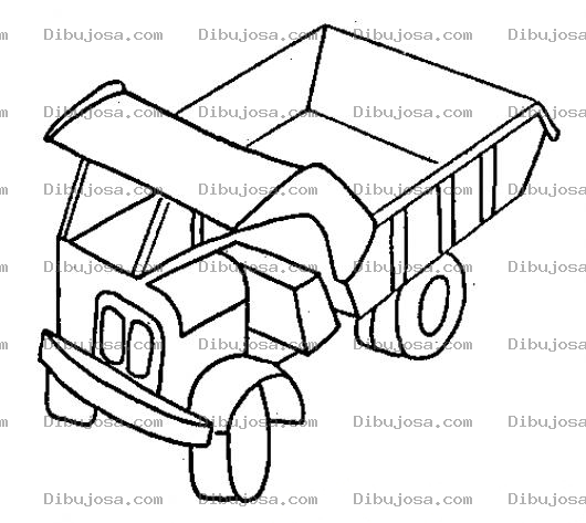Dibujo para colorear Dibujo De Camion Tonka Para Pintar Y Colorear