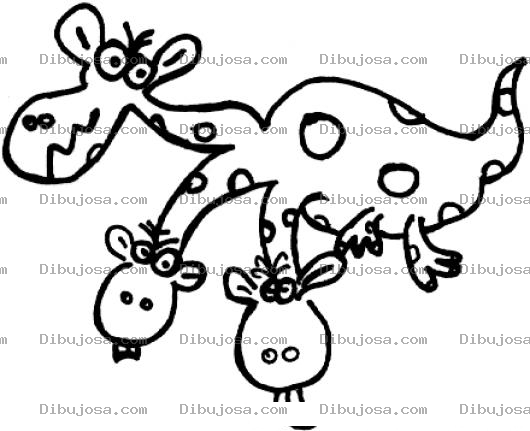 Dibujo para colorear Dibujo De Dragonsito De Tres Cabezas Para Pintar Y Colorear