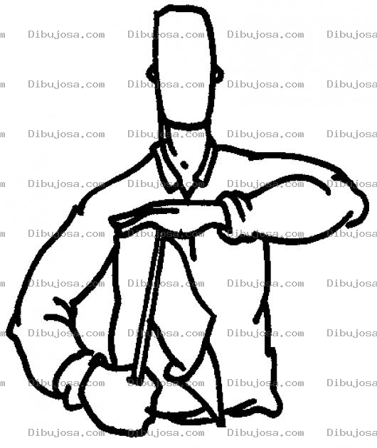 Dibujo para colorear Dibujo De Banderista Para Pintar Y Colorear