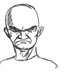Dibujo para colorear Calvo Cabreado Para Pintar Y Colorear