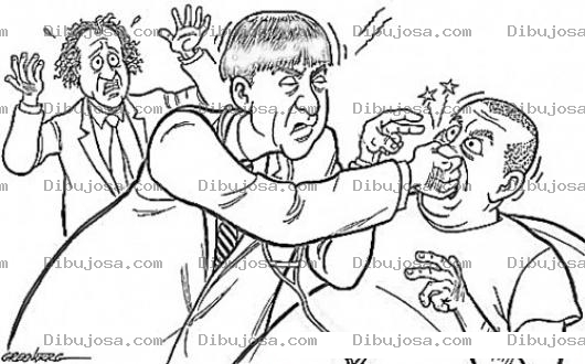 Dibujo para colorear Three Stooges Dibujo De Los Tres Chiflados Para Pintar Y Colorear A Los Threestooges