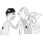 Dibujo para colorear 3stooges Dibujo De Los 3chiflados Para Pintar Y Colorear A Los Treschiflados