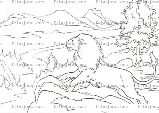 Dibujo para colorear Dibujo De Aslan El Leon De Narnia Para Pintar Y Colorear