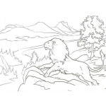 Dibujo para colorear Dibujo De Aslan El Leon De Narnia Para Pintar Y Colorear